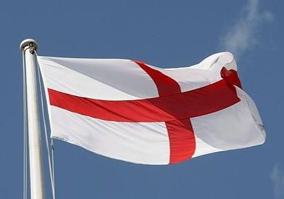 Flag of St George Flies from Downing Street...epa01323395 A flag bearing a St George's Cross flies from the roof of 10 Downing Street on 23 April 2008. Prime Minister Gordon Brown marked St George's Day by flying the flag of St George over Downing Street. It is the first time in recent years that the flag has been raised at Number 10 to mark the annual occasion. Downing Street has two flagpoles, and the red-and-white banner will fly alongside the union flag.  EPA/FRANTZESCO KANGARIS